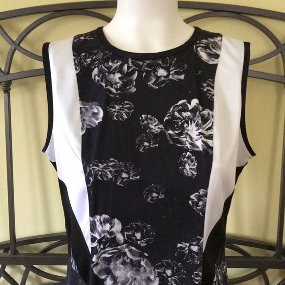 Prabal Gurung for Target Black Floral Fit and Flare Dress Size 14 Retro Print - Picture 3 of 8